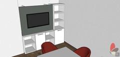 3D Design Office 1 - Meuble TV